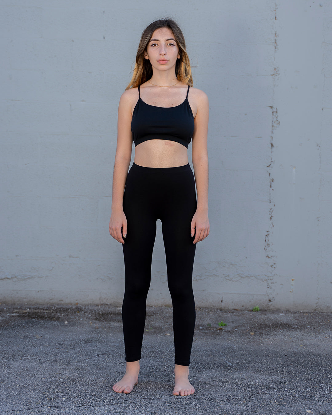 Black Bamboo Leggings 