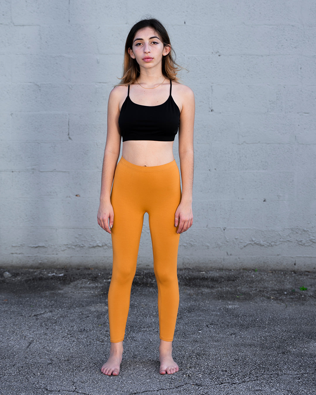 Mustard Bamboo Leggings