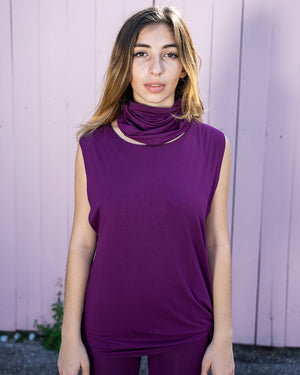 Purple Bamboo Scarf